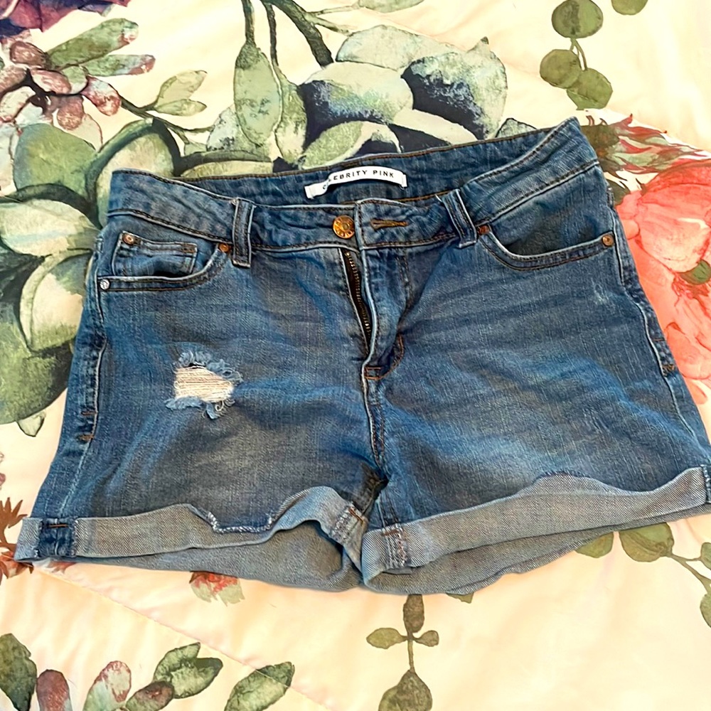 Celebrity Pink Jean Shorts